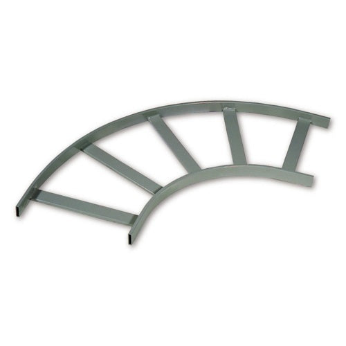 Hubbell HLF2490G NEXTFRAME Ladder Rack, Flat Turn, 24\\", Gray