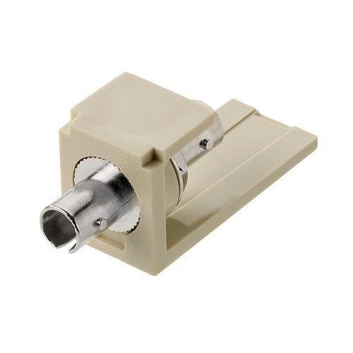 Panduit CMSTZEI ST Simplex Fiber Adapter with Module, Electric Ivory