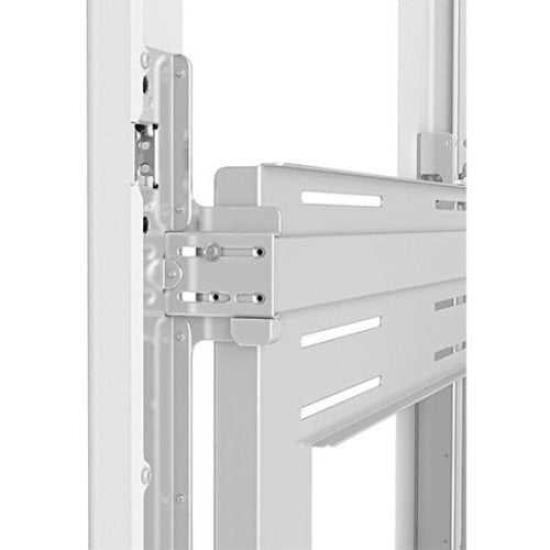 Chief LF55UWP-B2B Impact Portrait Floor Mounted Back-to-Back Kiosk, White, 55\\"