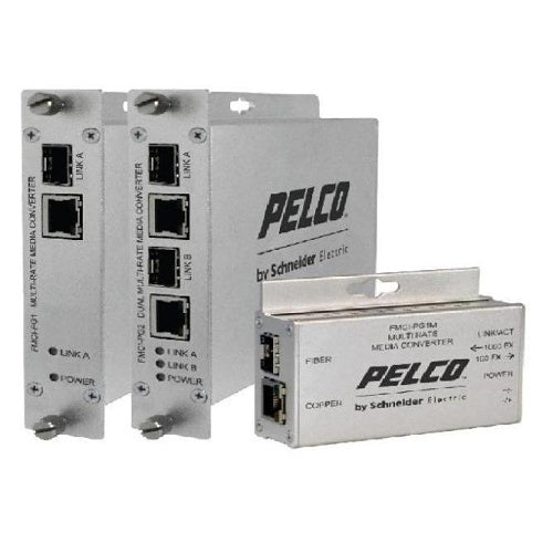 Pelco FMCI-PG1 1-Channel Media Converter SFP, 1000m