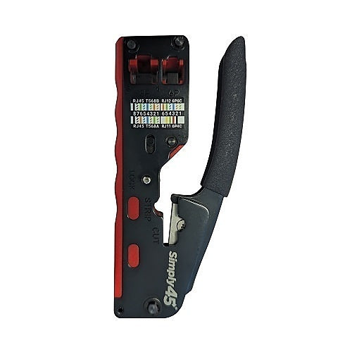 Simply45 S45-C110 Installer Series Dual Cavity Crimp Tool for RJ45/RJ11/RJ12