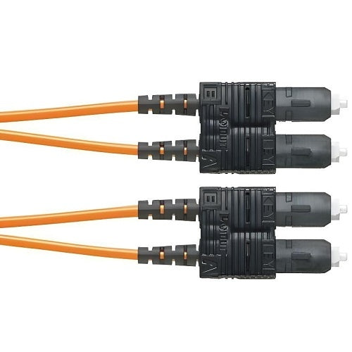 Panduit F923LSNSNSNM025 Fiber Optic Patch Cord, OS2 2-Fiber 3mm PC LSZH Silver Coated Copper Duplex Standard, 25m