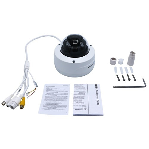 Luminys N5D-4LAVC 4MP LumiCloud LumiLuxSmart Dome IP Camera, 2.7-12mm Motorized Varifocal Lens, 256GB Onboard Storage
