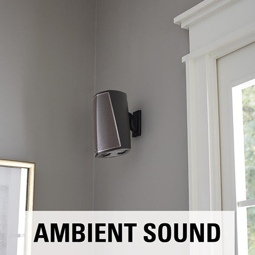 Sanus WSWMU1-B2 Speaker Wall Mount for Bookshelf Speaker up to 10 lb