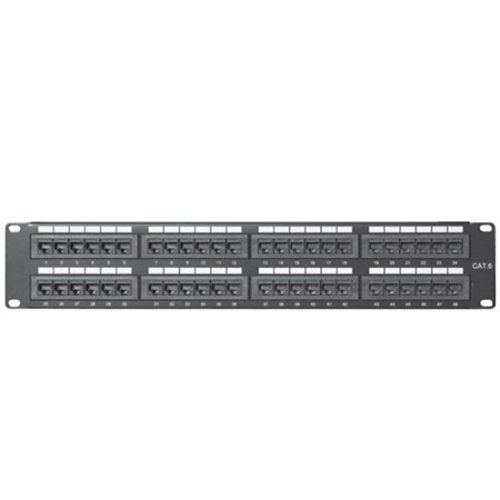 Comprehensive PP48P6 48 Port Cat6 Patch Panel Image of RH-PP48P6