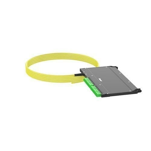 Panduit F9UYBZLNNSNM015 OS2 24-Fiber Single-mode Indoor Trunk B2ca LC/APC Front Access Tethered Cassette, Left Side, 15m