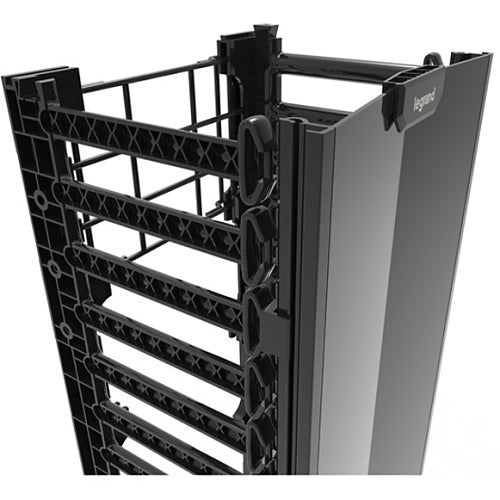 Ortronics QVMS712 Q-Series Vertical Manager, Single Sided, Black