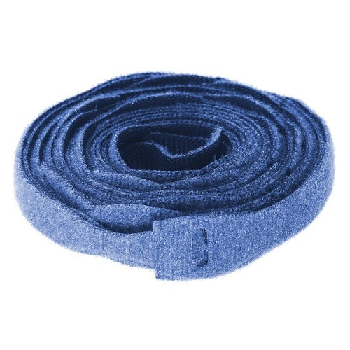 Hubbell HPWCVFBL8 Cable Management Tie, VELCRO Brand ONE-WRAP, 8\\", 10-Pack, Blue