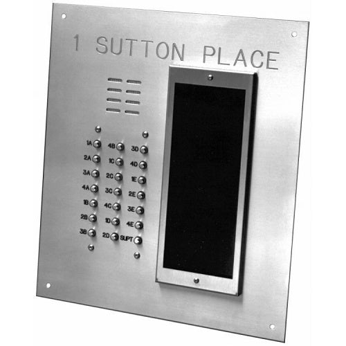 Alpha VI402/021D V.I.P. Series 21-Button Panel-Flush with Built-In Alphabetic Directory, Stainless  Steel