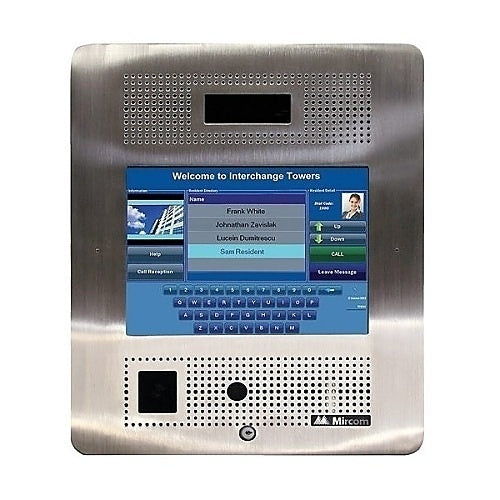 Mircom TX3-TOUCH-F15-E 15\\" Flush Mount Touch Screen Voice Entry Panel