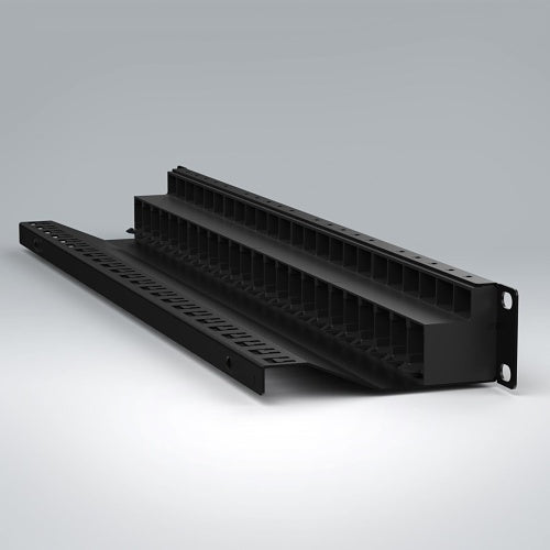 Siemon ZS-PNL-24E CPR Panel ZMAX Empty Shield, 1U, 24\\", Black