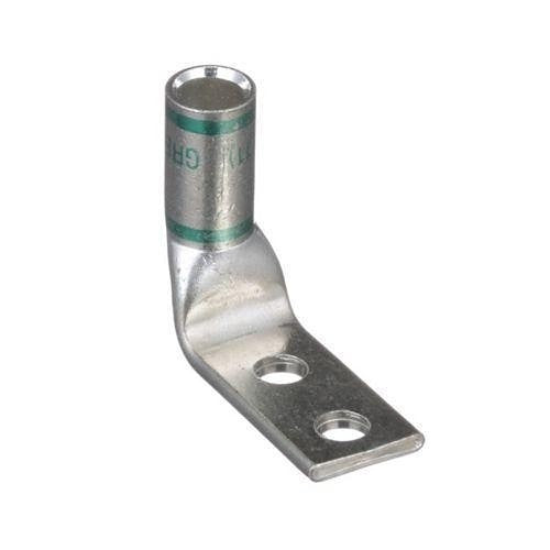 Panduit LCD1-14AF-E Compression Connector Lug, 2-Hole, #1AWG, Copper