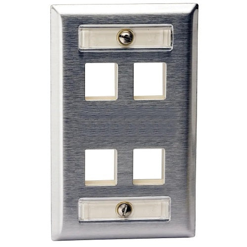 Hubbell SSFL14 Stainless Wallplate, SG