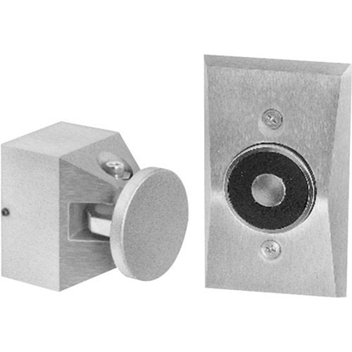 Kidde 1504-AQN5 Flush Wall Mounted Electromagnetic Door Holder, Long Catch Plate, 24V AC/DC; 120V AC