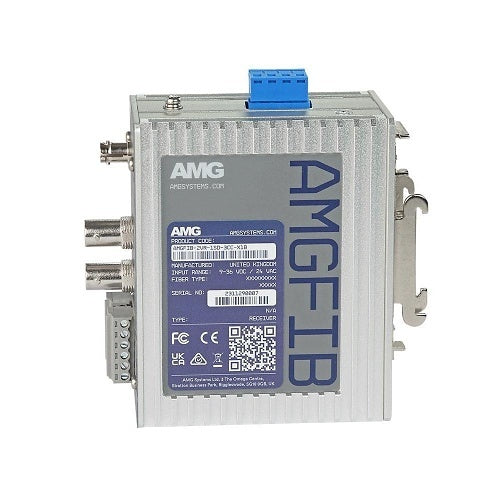 AMG Systems AMGFIB-2VR-1SD-3CC-M1B AMGFIB Series 2-Channel CVI / TVI / AHD / CVBS Video Receiver, 1-Port Duplex RS422/485 Serial Data, 3-Port Contact Closure, Multimode 500m, 1-Fiber, B-Side