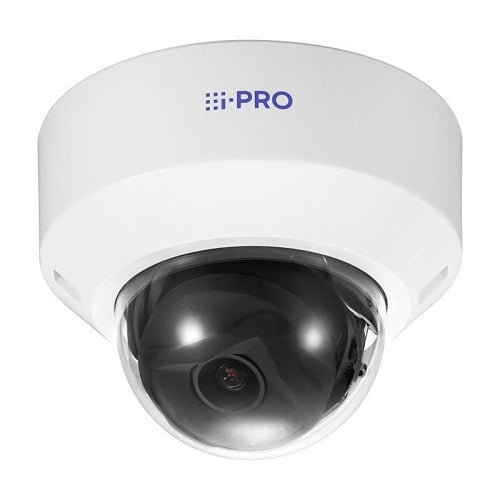 i-PRO WV-U21550-V3L U-Series 5MP AI Indoor IR Dome Camera, 3.2-10.2mm Varifocal Lens, White