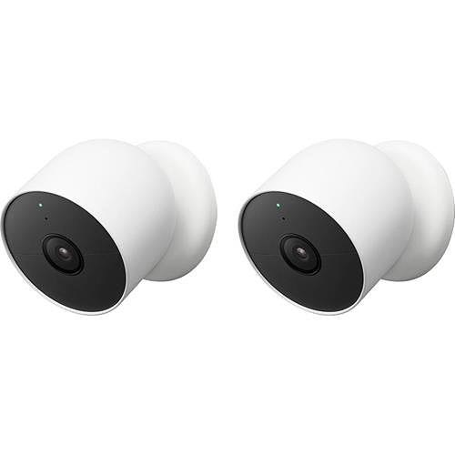 Google Nest Cam Battery Pro, Indoor / Outdoor, 2-Pack, White (GA01894-CA)