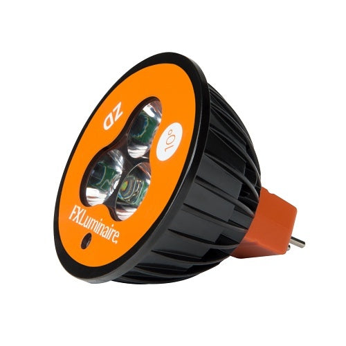 FX Luminaire MR-16-ZD-50-W-FL LED Replacement Lamp, 50W, Warm Color, Beam Wide Flood 60°