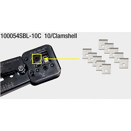 Platinum Tools 100054SBL-10C Replacement Blade Set for 100054C EZ-RJPRO HD Crimp Tool, 10-Piece