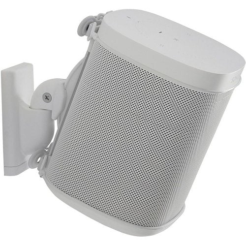 On-Q  WSWM21 Wireless Speaker Swivel and Tilt Wall Mount for Sonos One, One SL, Play:1, Play:3, White Image of NS-WSWM21W1
