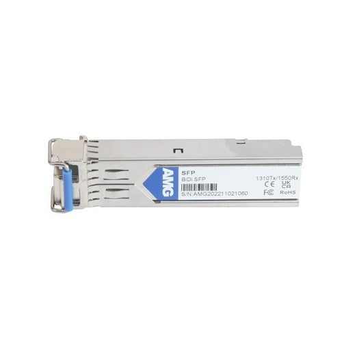 AMG Systems SFP-MM-1G-BX05-31 SFP Multimode, 1GB, 1-Fiber, LC Connector, 1310nm Tx / 1550nm Rx, DDM (Mates with SFP-MM-1G-BX05-55), 500m