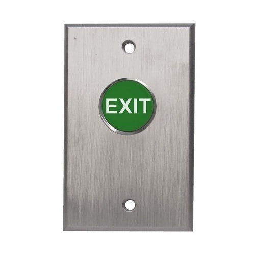 Camden CM-7000GE Single Gang Faceplate, Spring Return N/O, Momentary, Green