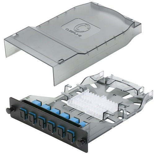 Cleerline CTG-SHDSC06-SMU HD Splice Cassette, 6-Fiber, Simplex, SC/UPC, 9 µm OS2, 1 m Pigtails (Replaces SHDSC06-SM-UPC)