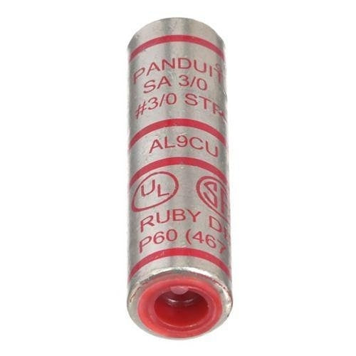 Panduit SA3/0-E Aluminum Compression Splice,  Tin Plated