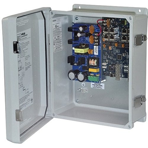 Altronix 8PT FIB MED CONV/2SFP/PS/NEMA4 Image of AX-NETWAYSW