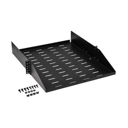 Tripp Lite SRSHELF2PUNIV SmartRack Universal-Mount Steel Rack Shelf - 2U, Vented, 21.7\\" Deep, Holds up to 100 lb. (45 kg)