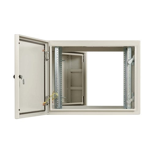 Tripp Lite SRN4G9USDP SmartRack Industrial Enclosure with Lock, Wall Mount, Hinged Back, 32\\" Depth, 9U, NEMA 4, Metal, Gray