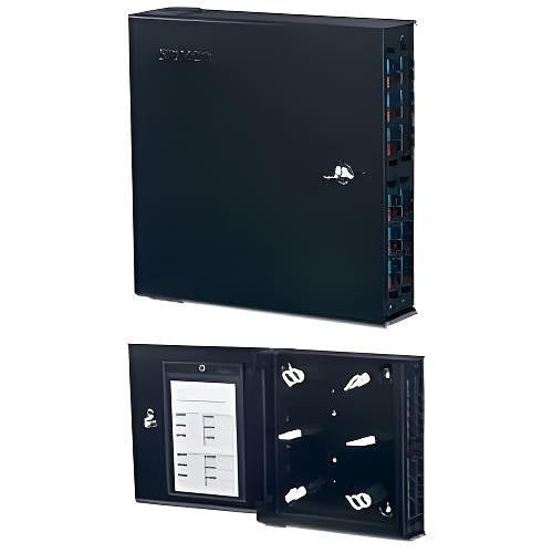 Siemon SWIC3-C-01 Wall Mount Interconnect Centre, Thumb-turn Latch, Black