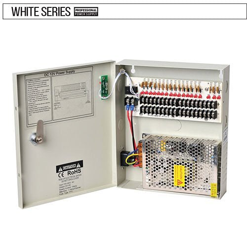 AVYCON AVA-PSW-12VDH10A-18 18-Channel Power Distribution Box, 12V DC, 10A