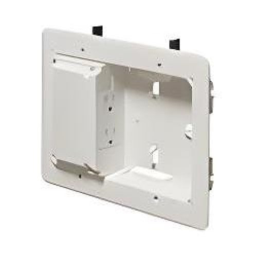 Arlington TVL508S Low Profile TV Box with Steel Back Box, 5x8\\", White