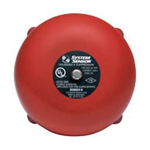 System Sensor SSM24-8 SSM Series Alarm Bell 8", 24VDC, Polarized, 82dBA, Red