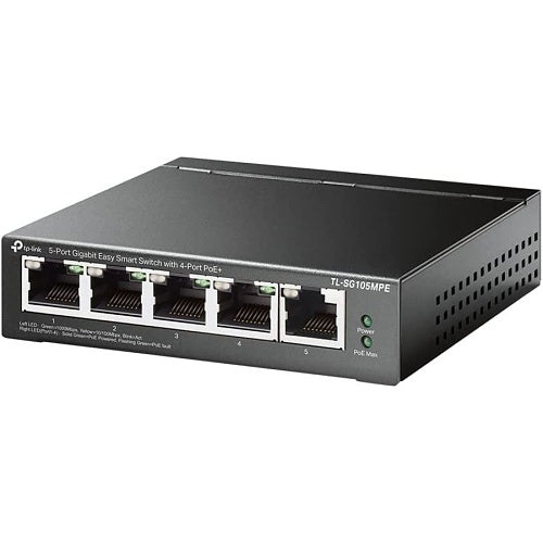 TP-Link TL-SG105MPE 5-Port Gigabit Easy Smart Switch with 4-Port PoE+