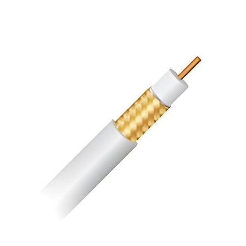 Paige 239060852 RG6/U Coaxial Cable, Plenum Rated, 1000' Reel, White
