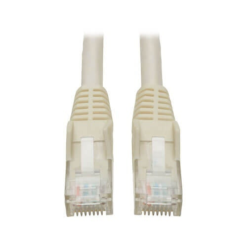 Eaton Tripp Lite N201-050-WH CAT6 Snagless Molded Gigabit Patch Cable, UPT, RJ45 M/M, 50\' (15.24m), White