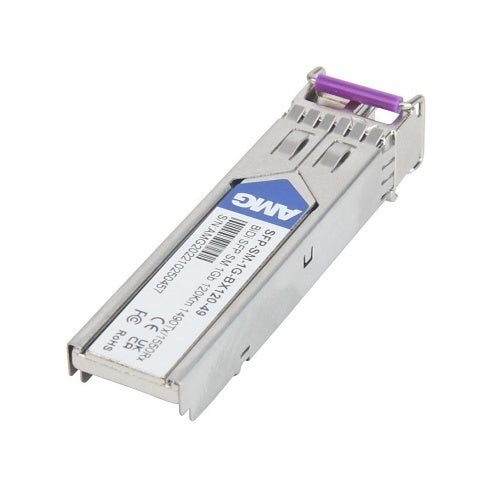 AMG Systems SFP-SM-1G-BX120-49 SFP Singlemode, LC Connector, 1490nm Tx / 1310nm Rx, 1Gb, 1-Fiber, 120Km