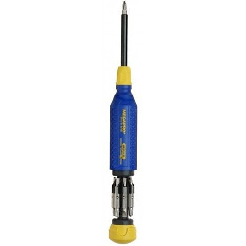Dottie D151 15 in Screwdriver with Double Ended Bits, Yellow/Blue