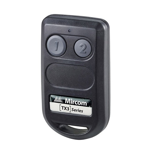 Mircom TX3-WRT-2S1 TX3-Series 2-Button RF Keytag Transmitter with MIFARE Technology Image of MI-TX3WRT2S1