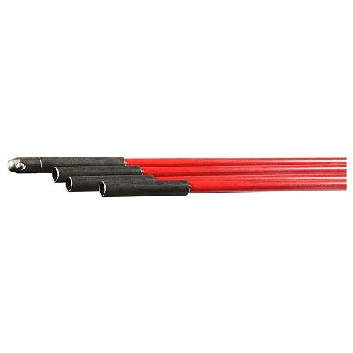 Dottie QS3612X4 Cable Tie and Strap, 3/16\\" 12\' Red Rod with Eye and Hook