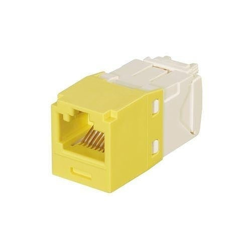 Panduit CJK688TGYL Mini-Com Keyed Module Cat 6 UTP 8 Pos Keystone Jack