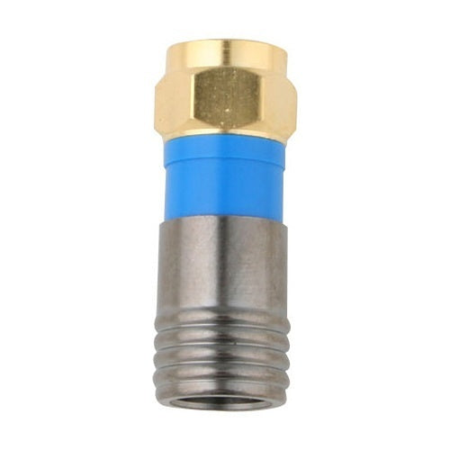 Binary BC5-F-RG6Q F Male Compression Connector, RG6/U Quad, 20-Pack, Gold