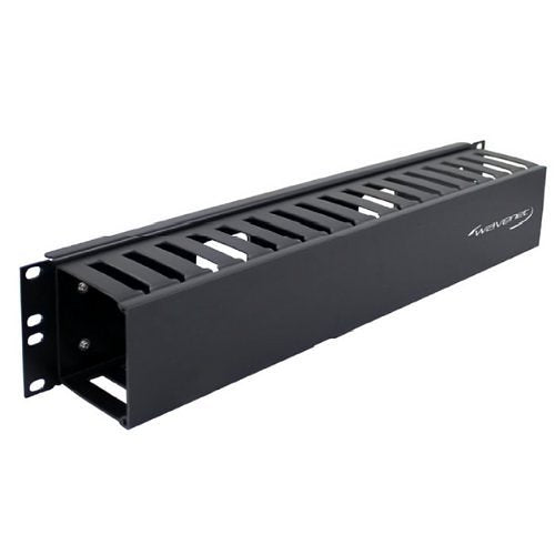Wavenet PDH-SS-2U Horizontal Single-sided Plastic Cable Manager, Black