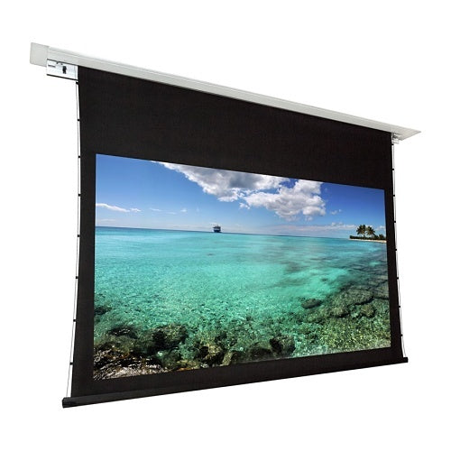 Dragonfly DFRM-TAB-110-MW 110\\" Recessed Motorized Matte White Non Tab Tension Projection Screen (16:9)
