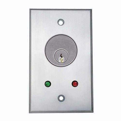 Camden CM-1190-7224-307 Key Switch, DPDT Mortise Cylinder, Maintained