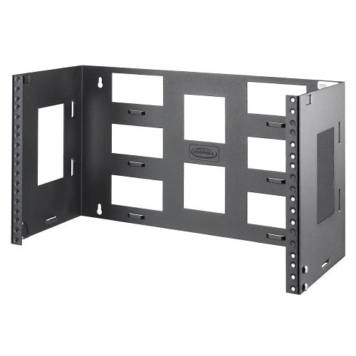 Hubbell WBB68 Cable Management Hardware, Wall Mount Bracket, Bottom Hinged, 6 Rack Units, 8\\" Deep