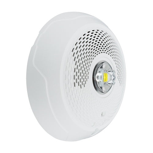 System Sensor SPSCWLED-P L-Series Indoor Speaker Ceiling-Mounted LED Strobe, \\"PLAIN\\", White