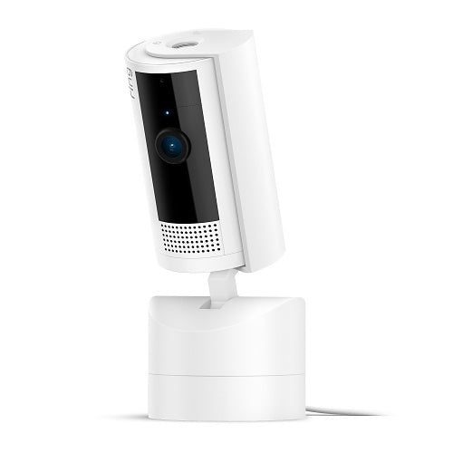 Ring Pan-Tilt Indoor 1080p HD Camera with 360° Horizontal Pan Coverage, Live Video and Two-Way Talk, White (B0CG2VF5NV)